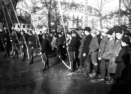 Ständigen Feuerwache Basel auf der Heuwage 30 Januar 1926