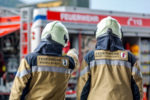 Zusammenarbeit Feuerwehr Basel-Stadt und Basel-Landschaft