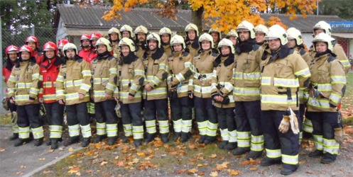 Mannschaft der Univeristätsspital-Feuerwehr