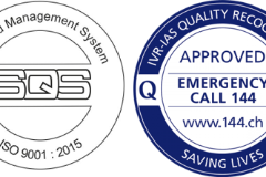 Zertifizierungen der Einsatzunterstützung. SNZ 144 und ISO 9001 SQS.